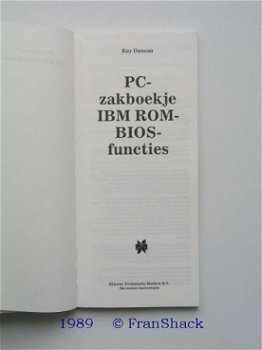 [1989] PC-zakboekje IBM ROM-BIOS, Duncan, Kluwer - 2