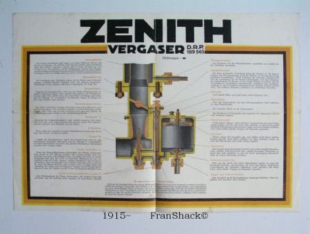 [1915~] Vergaser System Baverey D.R.P. 189 565, Zenith - 1