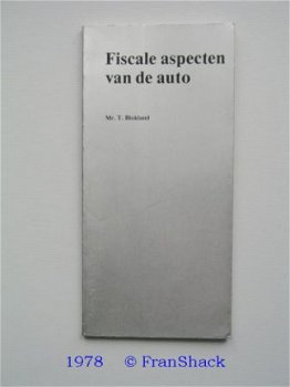 [1978] Fiscale aspecten van de auto, Blokland, PON - 1