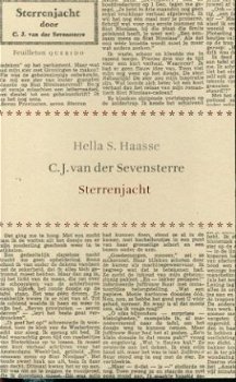 Haasse, Hella S; CJ van der Sevensterre. Sterrenjacht - 1