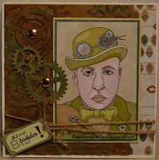 Mannenkaart 45: Jij bent Bijzonder (steampunk man)