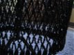 Prachtig gehaakte avondjurk met kralen mouwtjes, maat M - 4 - Thumbnail
