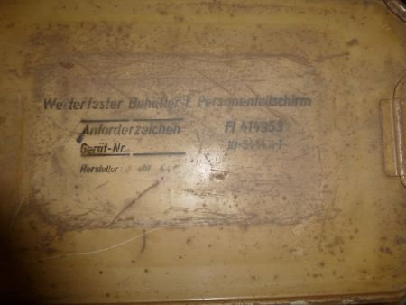 Personenfallschirm container WO2 - 1