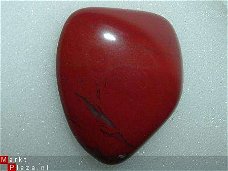 Rode Jaspis, Red Jasper  #23 Knuffel-trommelsteen
