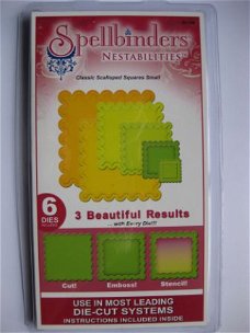 Spellbinders Nestabilities Classic Scalloped squares Small