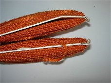Retro sierband: Oranje, 7 mm breed