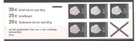 Nederland 1972 Postzegelboekje Juliana postfris - 1