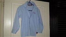 MiniMan Mini Man licht blauw overhemd blouse maat 128