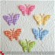 Geruite vlinder ~ 2 cm ~ Roze - 4 - Thumbnail
