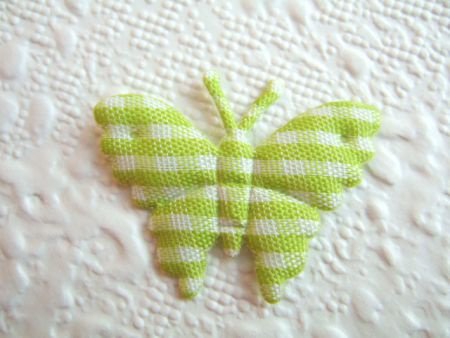 Geruite vlinder ~ 2 cm ~ Groen - 1