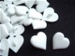 Lief wit strikje met hartjes ~ 4 cm ~ Lila paars - 2 - Thumbnail