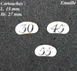 === Cartouches = emaillé = oud === 17964