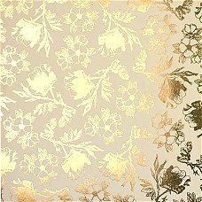 NIEUW metallic papier Coral Couture 23 Gold Flowers van DCWV