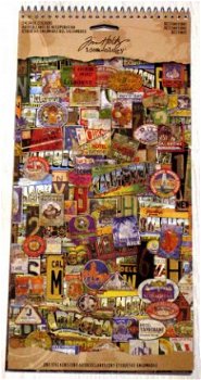 NIEUW Tim Holtz idea-ology salvage stickers Destination - 1