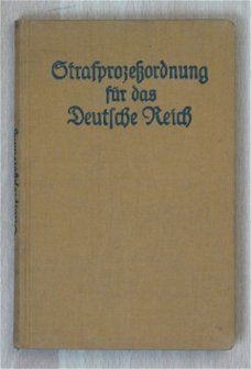 Zak Boekje Strafprocessen & Rechten, Deutsche Reich, uit 1924.