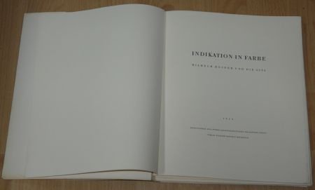 Boek, Indikation in Farbe, Wilhelm Heiner und die Asta, 1958. - 2