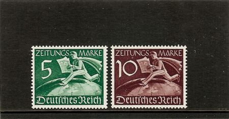 Duitse Rijk, Zeitungsmarken, Minrs. Z 738/739 ong./postfris - 1