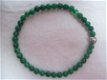 aventurijn armband diep groen edelstenen kralen zilver hart - 1 - Thumbnail