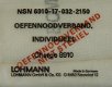 Verband Pakje, Nood, Oefen, 16x10cm, Koninklijke Landmacht, 1989.(Nr.1) - 2 - Thumbnail