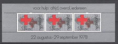 Nederland 1978 blok Rode Kruis posttfris - 1