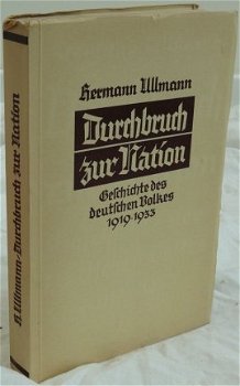 Boek / Buch, Durchbruch zur Nation van Hermann Ullmann, met omslagvel, 1933. - 1
