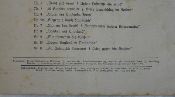 Boekje / Oorlogsblaadje / Kriegsheft Nr.12, NSDAP, Propaganda, jaren'40. - 6