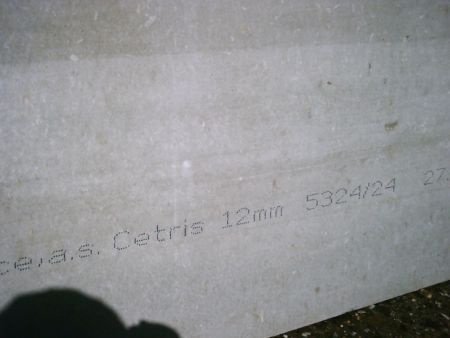 Cetris cementgebonden houtvezelplaten [cidem Hr] 12 mm. - 1