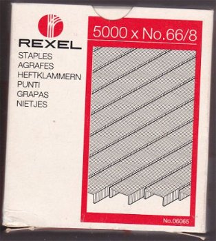 REXEL 66/8 box 5000 stuks No. 06065 - 1