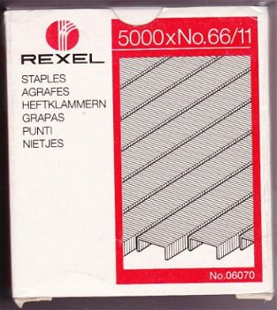 REXEL 66/11 box 5000 stuks No. 06070 - 1