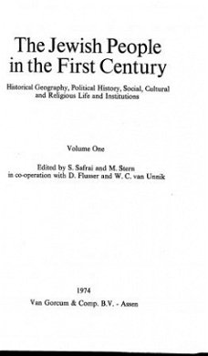 Safrai /Flusser /van Unnik ; The Jewish People First Century