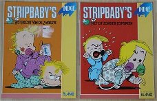 Strip Boeken Reeks, Stripbaby's, Nummer 1 & 2, Blanco, 1989.