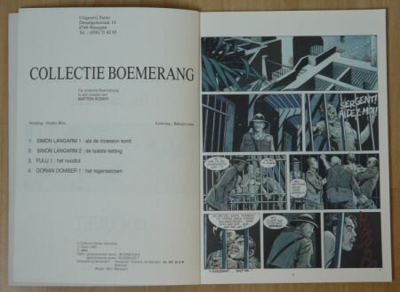 Strip Boek, Dorian Domber, Het Regenseizoen, Nummer 4, Farao, 1990. - 1