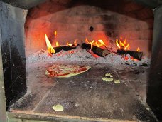 Houtgestookte,pizza-oven/steenoven handgemaakt  90cm