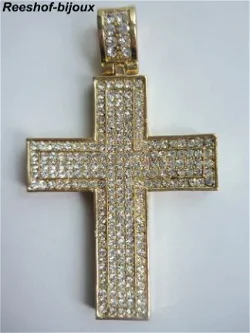 ACTIE: KRUIS GOUD PL. ZIRKONIA'S MICRO PAVE
