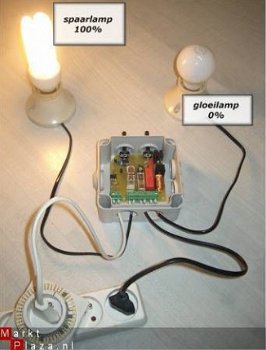 Spaarlamp en TL dimmer automaat (NIEUW!!) Combi - 2