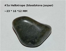 #3 Heliotroop Jaspis Heliotrope jasper trommelsteen tumbled