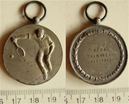 Tennismedaille Duinwijk 1940 - 1