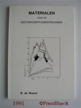 [1985_91] Voertuig- en materiaalkunde (4 delen), Weerd de, - 4