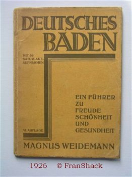 [1926] Deutsches Baden, Weidemann, Auerdruck - 1