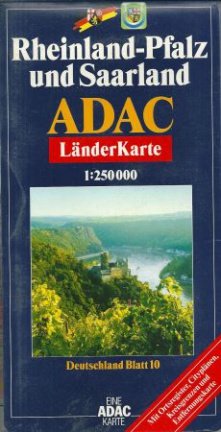 ADAC AutoKarte Deutschland 10. Rheinland-Pfalz / Saarland - nr. 1