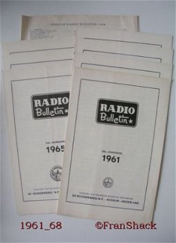 [1961-1968] Knipsels/ jaar inhoudsopgave, Radio Bulletin - 1