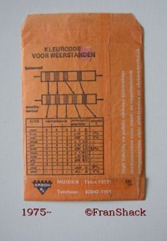 [1975] Twee Verpakkingen met opdruk, Amroh Muiden - 2