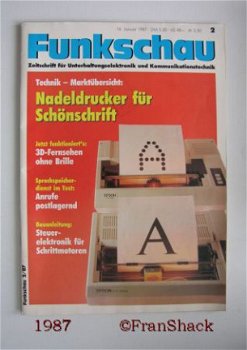 [1987] Funkschau 2 / 1987 ( Januar ), Franzis Verlag - 1