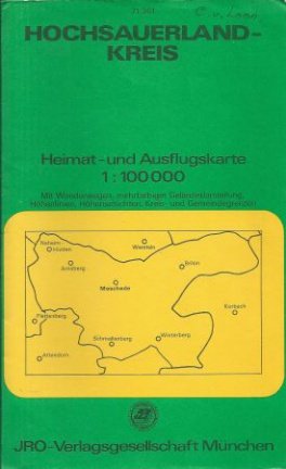 Hochsauerland-Kreis Heimat und Ausfluchskarte - nr. 1