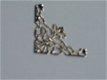 filigree silver corner 3.5x3.5 cm - 1 - Thumbnail