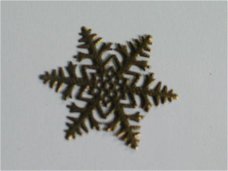 filigree bronze snowflake 4.5x4.5 cm
