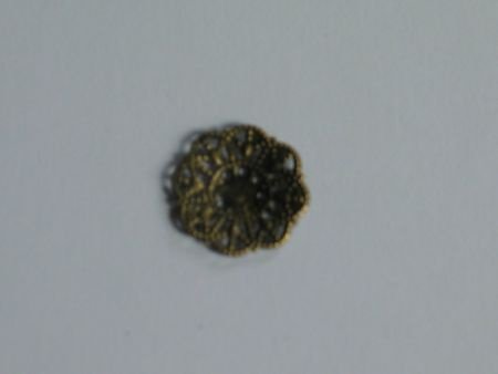 filigree bronze flower small 2 cm - 1