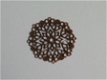 filigree copper flower 1, 3.5 cm - 1 - Thumbnail