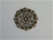 filigree bronze flower 2, 3.5 cm - 1 - Thumbnail