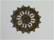 filigree bronze flower 3, 4.5 cm - 1 - Thumbnail